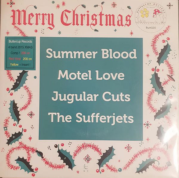 v/a- MERRY CHRISTMAS BUTTERCUP RECORDS SAMPLER 7" (colour vinyl)